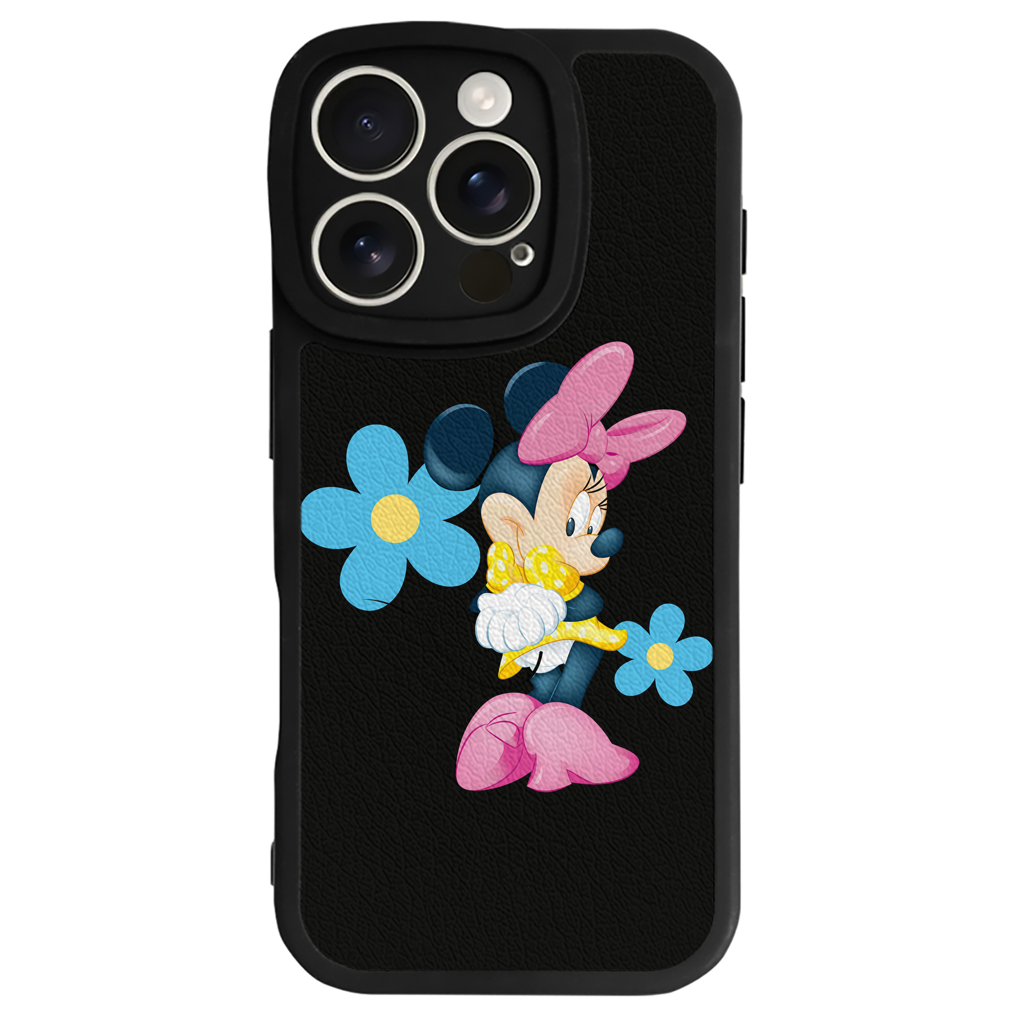 （画像用） ミッキーマウス Mickey Mouse 【iPhone 16シリーズ対応】シリコンスマホケース（レザー調） 材質：シリコン